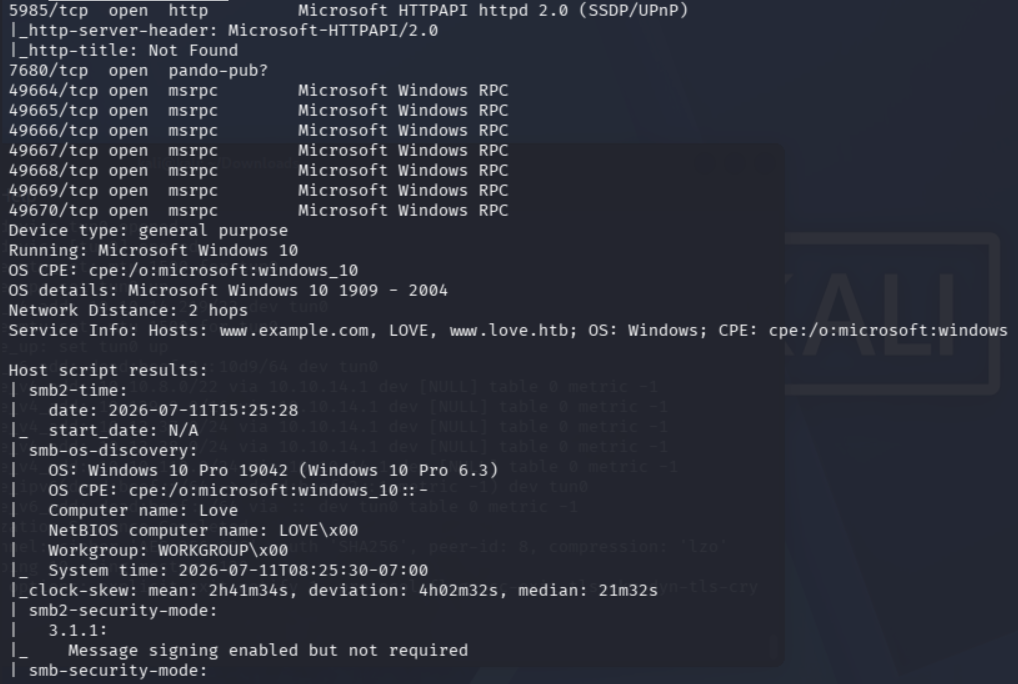 Detalles adicionales de Nmap